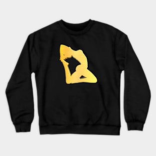 Shiny Gold Yoga pose no.1 Crewneck Sweatshirt